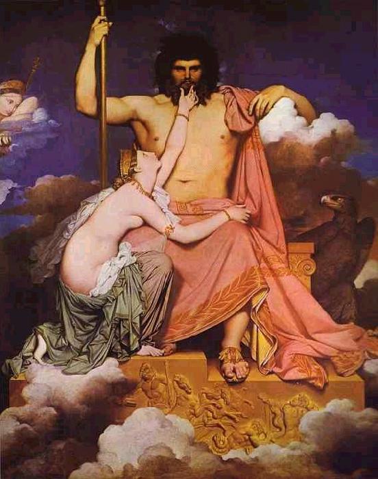 Jean Auguste Dominique Ingres Jupiter and Thetis. China oil painting art